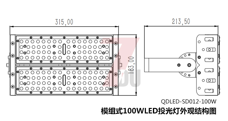 QDLED-SD012-100WˮģMʽledͶߌ(sh)ЧD